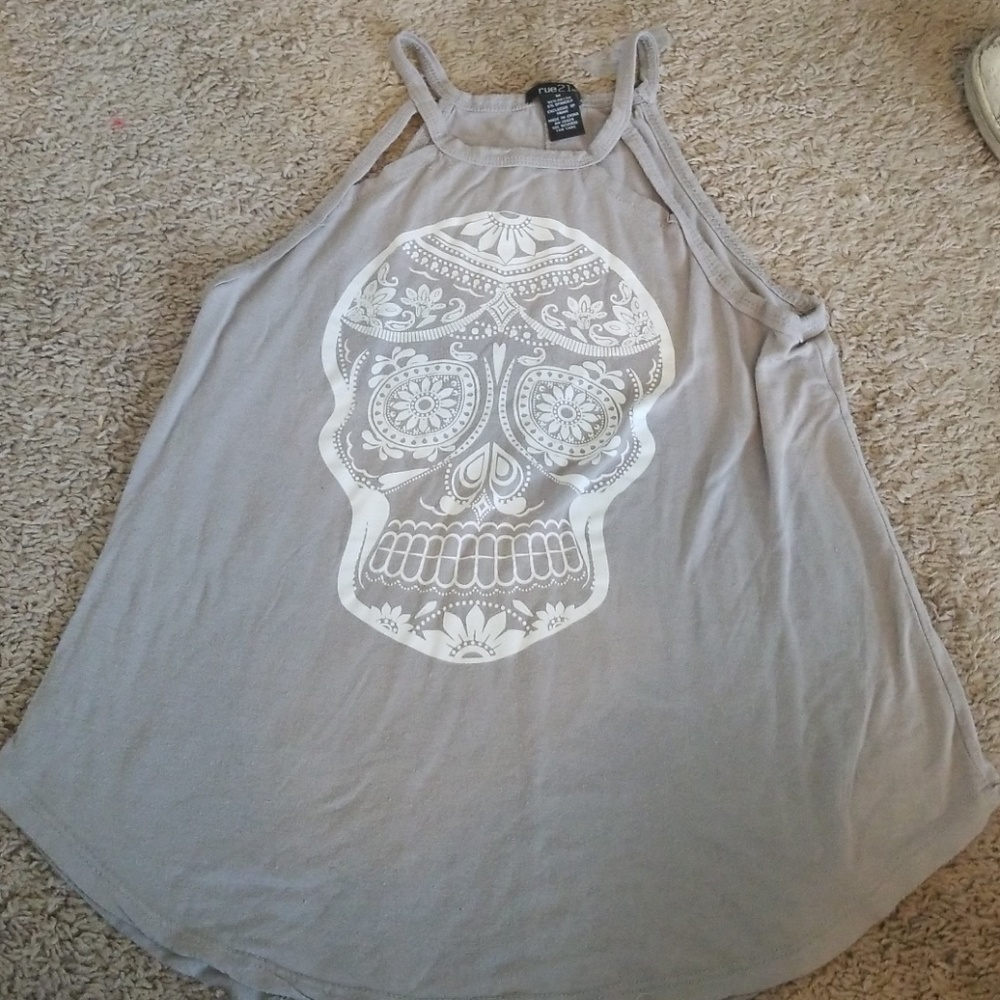Rue21 Sugar Skull Tank Top